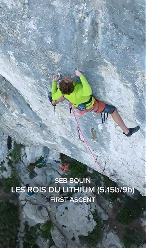 Seb Bouin Makes First Ascent Of Les Rois Du Lithium (F9b) | Climber ...